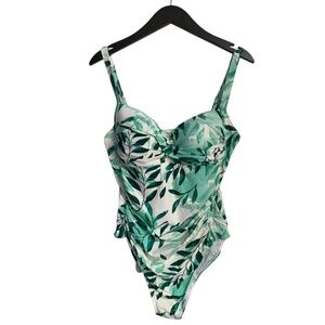 NipTuck Swimsuit One-Piece Multi Fit Cup Size 12 Leaves Tummy Control
